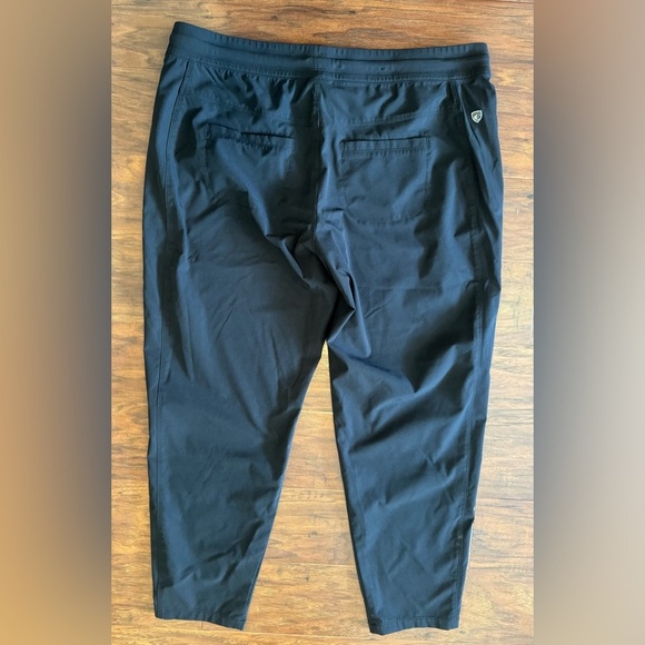 Kuhl Pull On Pants Drawstring Cropped Stretch Outdoor Zipped Pockets Large Sh - Picture 2 of 11